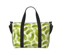 Sushi Dill Pickles Printed Travel Bag Duffle Bag for Men Women, Large Water Resistant Gym Bag Weekend Holdall Bag with Shoulder Strap