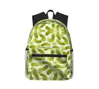 Sushi Dill Pickles Stylish Travel Backpack Lightweight Water Protection Laptop Backpack For College Work Black, One Size, Black, Rozmiar uniwersalny