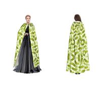 (Sushi Dill Pickles) Unisex Hooded Cloak Cape Robe Cosplay Halloween Christmas Fancy Dress Costumes For Adults