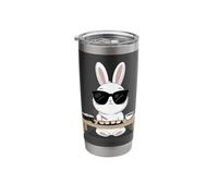 Sushi Eating Rabbit Easter Bunny Sunglasses Stainless Steel Insulated Tumbler