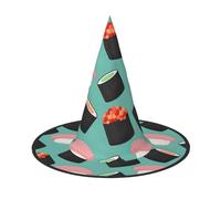 Sushi Food Pattern1 print Halloween hat, set of 2, fit for family themed parties, yard decorations, carnival parties