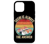 Sushi Is Always The Answer Japanese Food Humor Case for iPhone 12 mini