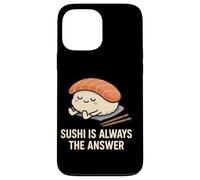 Sushi Is Always The Answer Kawaii Sushi Meditation Case for iPhone 13 Pro Max