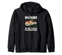 Sushi Is My Love Language Zip Hoodie