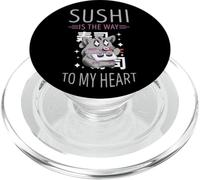 Sushi Is The Way Lemur Sushi Lover Japanese Food Asian Food PopSockets PopGrip for MagSafe