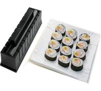 Sushi Maker, DIY Sushi Mold Set - Easy Sushi Making Kit, Help to Make Round Shaped Sushi (Black)