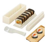 Sushi Maker Kit Sushi Molds Press with Sushi Rice Mold Shapes Sushi Maker Roller Kit Sushi Kit for Beginners DIY Home Onigiri Mold Sushi Tool (Square)
