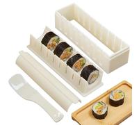 Sushi Maker Kit Sushi Molds Press with Sushi Rice Mold Shapes Sushi Maker Roller Kit Sushi Kit for Beginners DIY Home Onigiri Mold Sushi Tool (Round)