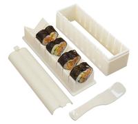Sushi maker Kit With Sushi Rolling Mat,Sushi Roller Mold Food Grade Plastic Rice Vegetable Meat homemade Diy Sushi Making Kit Machine tool kitchen Utensils sushi molds press (heart)