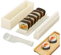 Sushi Maker Press Molds - Sushi Roll Making Kit for Beginners, DIY Homemade Sushi Tools with Easy Press Design, Perfect for Home Kitchen, Party & Picnic Sushi Making Projects (Square)