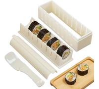 Sushi Maker Press Molds - Sushi Roll Making Kit for Beginners, DIY Homemade Sushi Tools with Easy Press Design, Perfect for Home Kitchen, Party & Picnic Sushi Making Projects (Round)