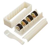 Sushi Making Kit, Nonstick Sushi Mold Press, Easy to Use Rice Ball Mold Maker DIY Rice Roller Tool (Round Shape)