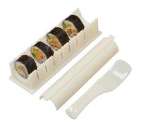Sushi Making Kit, Sushi Maker Kit, Sushi Molds Press with Sushi Rice Mold Shapes,Sushi Maker Roller Kit, Sushi Kit for Beginners, DIY Home Onigiri Mold Sushi Tool (round 3 pack)