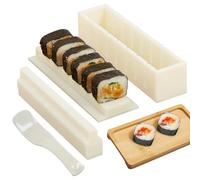 Sushi Making Kit, Sushi Maker Kit, Sushi Molds Press with Sushi Rice Mold Shapes,Sushi Maker Roller Kit, Sushi Kit for Beginners, DIY Home Onigiri Mold Sushi Tool，Square 3 Pack