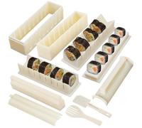 Sushi Making Kit, Sushi Maker Kit, Sushi Molds Press with Sushi Rice Mold Shapes,Sushi Maker Roller Kit, Sushi Kit for Beginners, DIY Home Onigiri Mold Sushi Tool (7 pack)