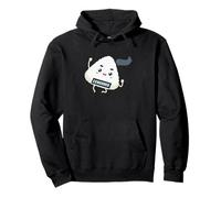 Sushi Onigiri Censored Kawaii Rice Ball Funny Humor Pullover Hoodie
