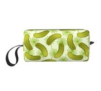 Sushi Pickles Prints Travel Makeup Bag Makeup Pouch, Portable Simple Zippered Makeup Organizer Case for Women