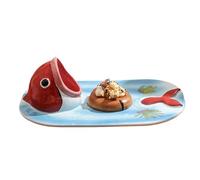 Sushi Plates, Sauce Bowl For Dip, Hand Painted Ceramic Bowl For Meal Home Restaurant Sushi Salad Lunch Dinner