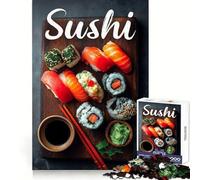 Sushi Platter on Wooden Board Jigsaw Puzzles for Adults1000 Pieces Think Smart Toy Family Bond Accurate Cut Seasonal Gift (38x52cm)