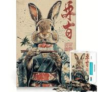 Sushi Rabbit in Kimono 1000 Piece Jigsaw Puzzles for Teenagers Logic Sense Toy Peaceful Fun Smooth Edge Creative Gift (50x75cm)