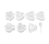 Sushi Rice Mold - ABS Animal Shaped DIY Kitchen Tools 8 Pieces | Lunch Rice Mold Set Creative Making | Home School Picnic Camping Party Meal Prep Cooking Fun for Kids Adults