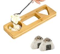 Sushi Rice Mold - Rice Ball Press for Quick Meal Preparation | Handmade Non-Stick Wood with, Compact Kitchen Gadget, Crafting Snacks at Home School Events Picnics for Casual Gatherings