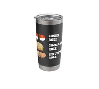 Sushi Roll Cinnamon Roll Jiu Jitsu Roll Stainless Steel Insulated Tumbler