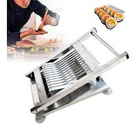 Sushi Roll Cutter, Manual Rice Ball Slicing Machine,Segment Adjustable, Commercial Quality for Restaurants & Snack Bars, Cuts Ham, Duck, Vegetables