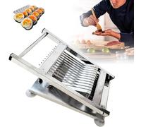 Sushi Roll Cutter Stainless Steel, Efficient Design for Easy Cutting, Ideal for Japanese Cuisine and Restaurants, 8 Sections for Perfect Portions