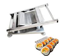 Sushi Roll Cutter, Stainless Steel, Segment Blades - Slice Sushi Rolls for Home Kitchen, Restaurant, Snack Bar, Perfect for Even Cuts and Quick Preparation