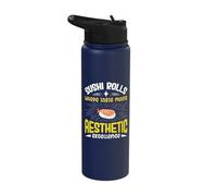 Sushi Rolls Where Taste Meets Aesthetic - Sushi Stainless Steel Insulated Water Bottle