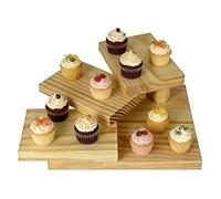 Sushi Serving Plate - Tiered Sashimi Plate,Japanese-style Wooden Staircase-shaped Serving Platter | Sushi Serv-ing Stairs | For Home, House, Apartment, Restaurant, Izakayas, Kitchen, Dining Room, Cat