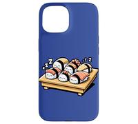 Sushi Sleeping Sushi Rolls Japanese Kawaii Nigiri Maki-Rolls Case for iPhone 15