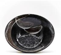 Sushi Sushi Glazed Stoneware Brown/Black/White Ramen Bowl 197x73mm Made in Japan (Case of 3)