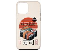Sushi The Art of Flavor Japanese Food Retro Sunset Design Case for iPhone 12 mini