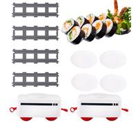 Sushi Train for Dining Table - Rotating Battery Operated Train Set - Electric Sets for Kids from 4 Years Old, Toy Set for Party Sushi Display Table Swing Plate, Toys