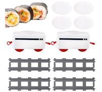Sushi Train,Rotating Battery Operated Train Toys | Electric Sets for Kids from 4 Years Old, Toy Set for Party Sushi Display Table Swing Plate, Toys