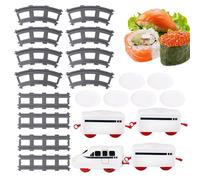 Sushi Train Set,Rotating Battery Operated Train Set - Electric Sets for Kids from 4 Years Old, Toy for Party Sushi Display Table Swing Plate, Toys