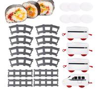 Sushi Train Set,Rotating Battery Operated Train Toys - Electric Sets for Kids from 4 Years Old, Toy Set for Party Sushi Display Table Swing Plate, Toys