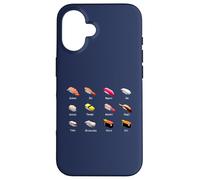 Sushi Types Japanese Food Names Restaurant Foodie Case for iPhone 16