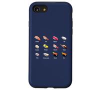 Sushi Types Japanese Food Names Restaurant Foodie Case for iPhone SE (2020) / 7/8