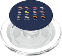 Sushi Types Japanese Food Names Restaurant Foodie PopSockets PopGrip for MagSafe