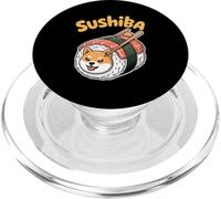 Sushiba Shiba Inu Sushi Dog Kawaii Japanese Pun PopSockets PopGrip for MagSafe