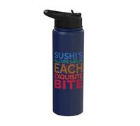 Sushi's Allure Lies in Each Exquisite bite - Sushi Stainless Steel Insulated Water Bottle