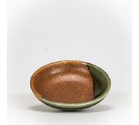 Sushisushi Shigaraki Oribe Brown Side Plate 100x25mm (Japanese Made)