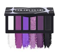 SUSIKEKI Purple Eyeshadow Palette with Mirror Lilac Violet Plum Tones Matte Shimmer Glitter 6 Colors Mini Eye Shadow Pallet Travel Size Highly Pigmented for Fairy Witch Goth Halloween Costume Makeup