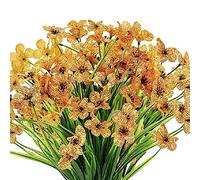 susiodeu Artificial Flower Bouquet Vivid Living Room Flowers Bunch DIY Home Decor Decorating Accessory Party Adornment, Yellow