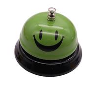 susiodeu Bell Service Bell Loud and Clear Ringing for Efficient Communication Hotel Patients Multipurp Hand Bells Alarm, Green, 85x60mm