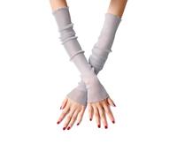susiodeu Comfortable Arm Gloves Cool And Sun Resistant Choice Elastic And Fashionable Sleeves Mesh Arm Warmers Sun Sleeves Summer, Grey,1pc, 19.6 inch