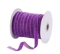susiodeu DIY Decorative Velvet Ribbon Add Elegance and Charm to Craft Projects 50 Yards Velvet Ribbon Polyester 50 Yards Ribbon, Style 10